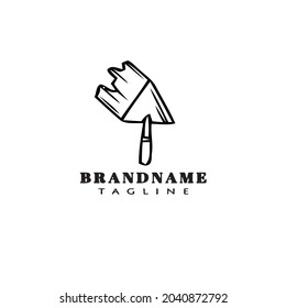 masonry tool logo cartoon icon design template modern vector