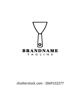 Logo-Zeichentrickfilm-Symbol-Design-Vorlage schwarz, moderne einzelne Vektorgrafik