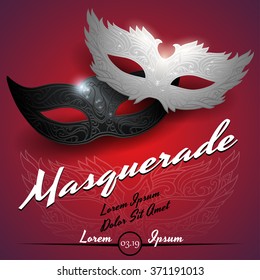 Masquerade Ball Party Invitation Poster