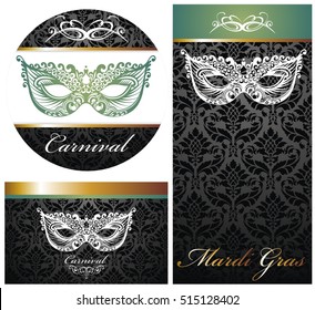 Masquerade Ball Party Invitation Posters