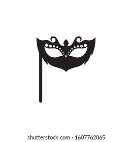 Masquerade Carnival Mask Icon and symbol vector