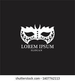 Masquerade Carnival Mask Icon and symbol vector