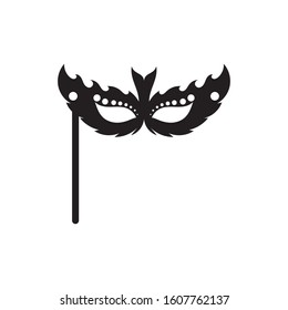 Masquerade Carnival Mask Icon and symbol vector