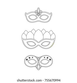Masquerade Carnival Masks template