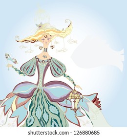 Masquerade Girl - Vector