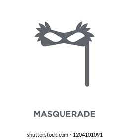 Masquerade icon. Masquerade design concept from Entertainment collection. Simple element vector illustration on white background.