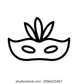 Masquerade icon illustration in line style. Perfect for website mobile app presentation. Suitable for any user interface and user experience