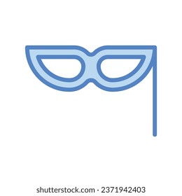 Masquerade icon isolate on white background vector stock illustration.