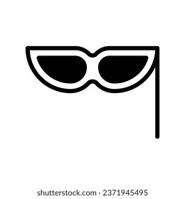 Masquerade icon isolate on white background vector stock illustration.