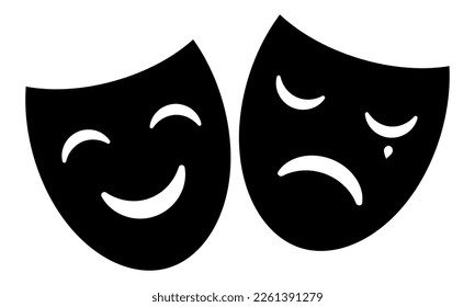 Masquerade icon. Vector illustration isolated on white background
