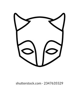 Masquerade icon vector. Mask illustration sign. Carnival symbol. Carnival mask logo.