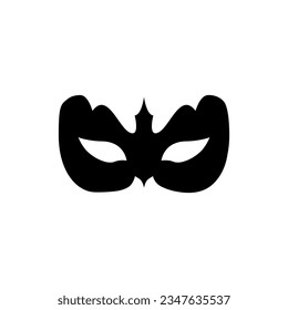 Masquerade icon vector. Mask illustration sign. Carnival symbol. Carnival mask logo.