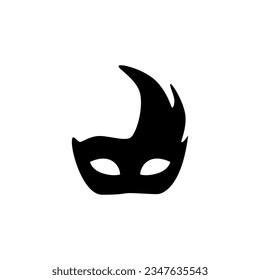 Masquerade icon vector. Mask illustration sign. Carnival symbol. Carnival mask logo.
