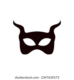 Masquerade icon vector. Mask illustration sign. Carnival symbol. Carnival mask logo.