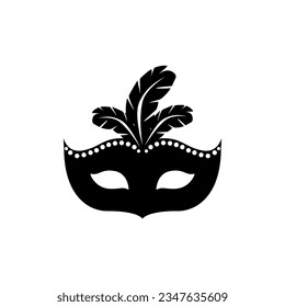 Masquerade icon vector. Mask illustration sign. Carnival symbol. Carnival mask logo.