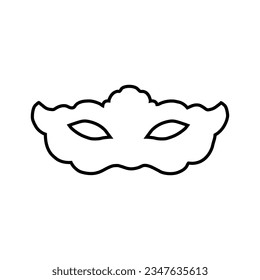 Masquerade icon vector. Mask illustration sign. Carnival symbol. Carnival mask logo.