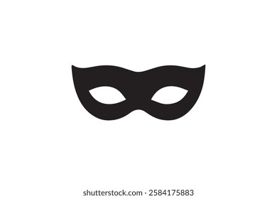 masquerade icon vector silhouette isolated in white background