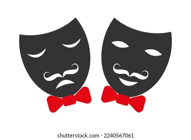 Masquerade icon.Theater icon. Vector Illustration