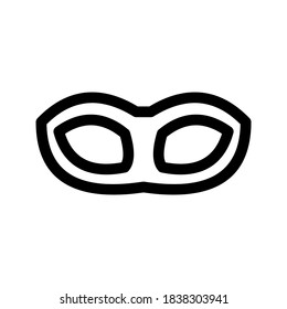 Masquerade mask icon or logo isolated sign symbol vector illustration - high quality black style vector icons
