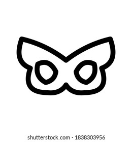 Masquerade mask icon or logo isolated sign symbol vector illustration - high quality black style vector icons
