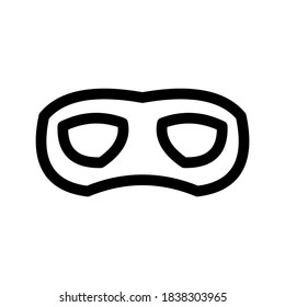 Masquerade mask icon or logo isolated sign symbol vector illustration - high quality black style vector icons
