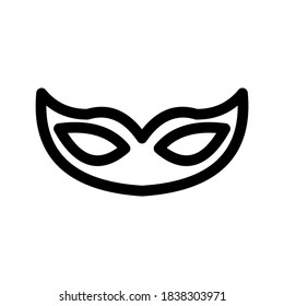 Masquerade mask icon or logo isolated sign symbol vector illustration - high quality black style vector icons
