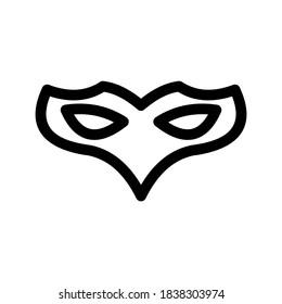 Masquerade mask icon or logo isolated sign symbol vector illustration - high quality black style vector icons
