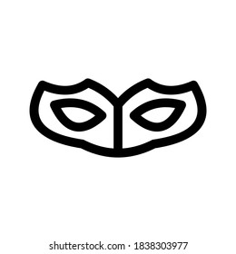 Masquerade mask icon or logo isolated sign symbol vector illustration - high quality black style vector icons
