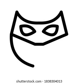Masquerade mask icon or logo isolated sign symbol vector illustration - high quality black style vector icons
