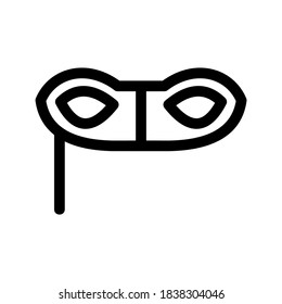 Masquerade mask icon or logo isolated sign symbol vector illustration - high quality black style vector icons
