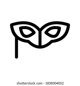 Masquerade mask icon or logo isolated sign symbol vector illustration - high quality black style vector icons
