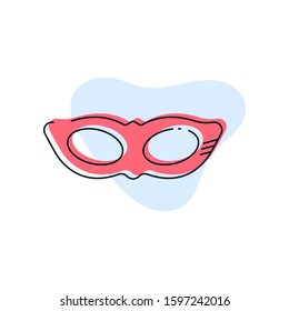 Masquerade Mask icon vector illustration . Fancy Dress Costume Party Face Masks 