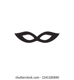 Masquerade mask isolated on white. Carnival, party, celebration symbol. Theater icon.