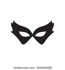 Plantilla vectorial de diseño de logotipo de máscara de mascarada