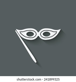 Masquerade mask symbol - vector illustration. eps 10