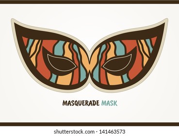 Masquerade mask. Vector.