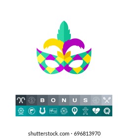 Masquerade mask vector icon