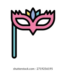 Mascarar ilustração de vetor de máscara, ícone de estilo preenchido