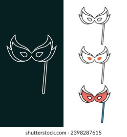 "Maskenmasken, Vektorgrafik-Symboldesign"