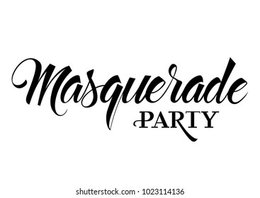 Masquerade Party Lettering