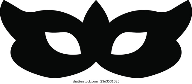 Masquerade vector icon on white background. Comic and tragic mask icon