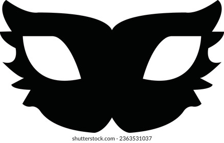 Masquerade vector icon on white background. Comic and tragic mask icon