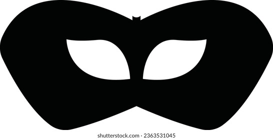 Masquerade vector icon on white background. Comic and tragic mask icon