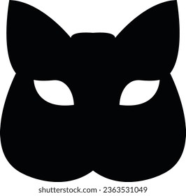 Masquerade vector icon on white background. Comic and tragic mask icon