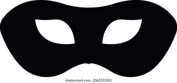 Masquerade vector icon on white background. Comic and tragic mask icon