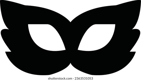 Masquerade vector icon on white background. Comic and tragic mask icon