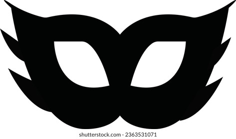 Masquerade vector icon on white background. Comic and tragic mask icon