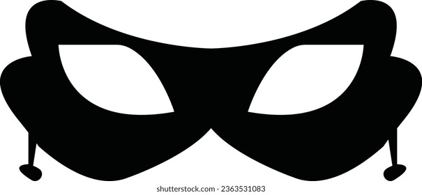 Masquerade vector icon on white background. Comic and tragic mask icon