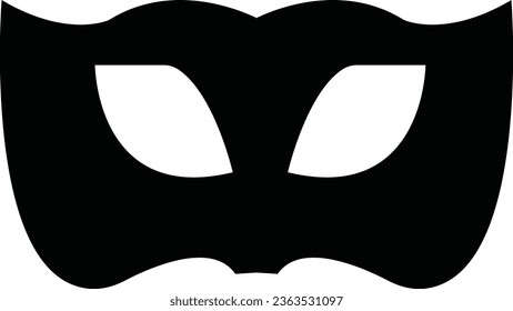 Masquerade vector icon on white background. Comic and tragic mask icon