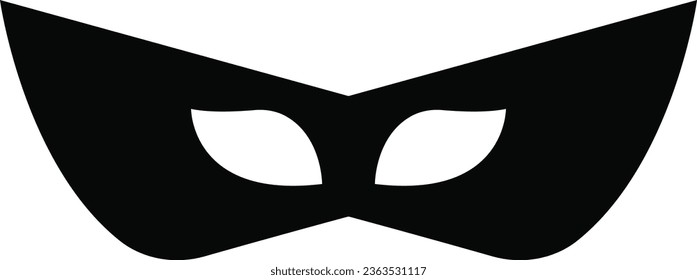 Masquerade vector icon on white background. Comic and tragic mask icon